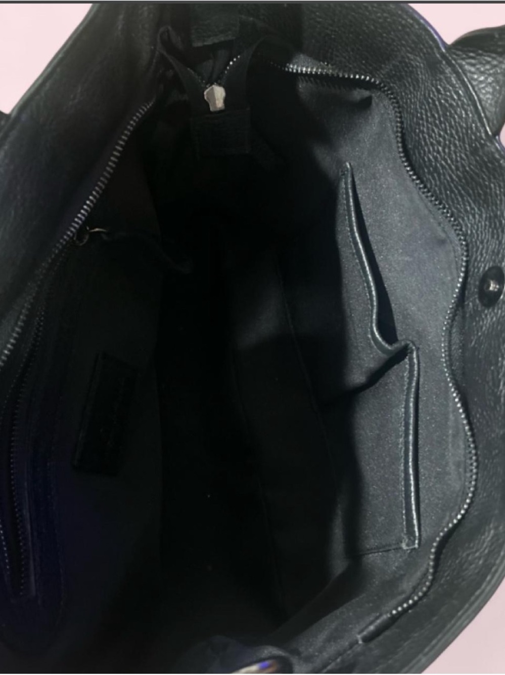 ĺopelle italia brand Black leather skull tote bag - Picture 3 of 4